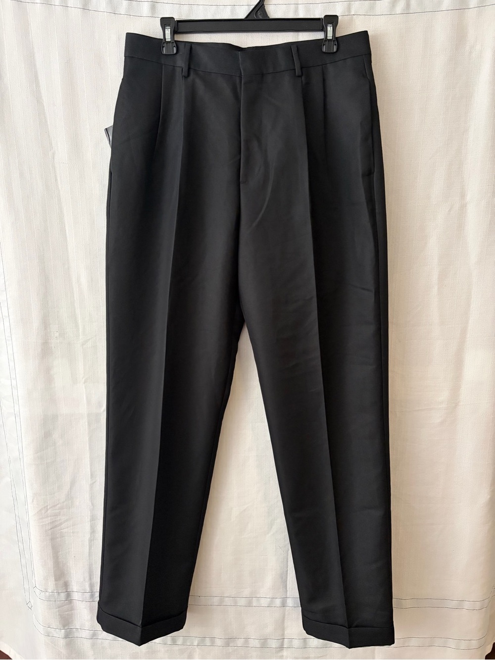 Timber Creek by Wrangler Men’s size 32x34 Black Pleated Dress Pants NWT(A609)